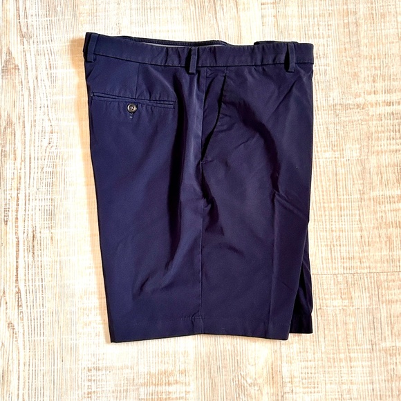 Perry Ellis Portfolio Shorts Men's 38 Regular Fit Chino Vintage Indigo Stretch - Picture 1 of 7